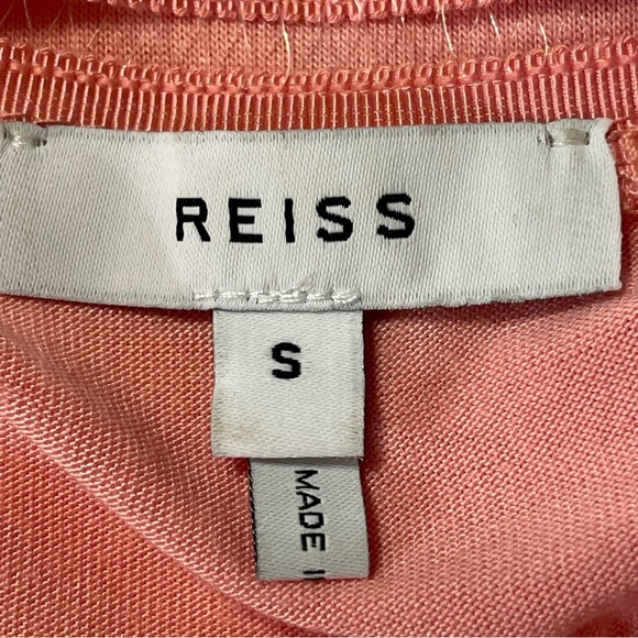 REISS Chelsea Trim Detail Silk Sleeveless Blouse in Pink - Picture 6 of 8